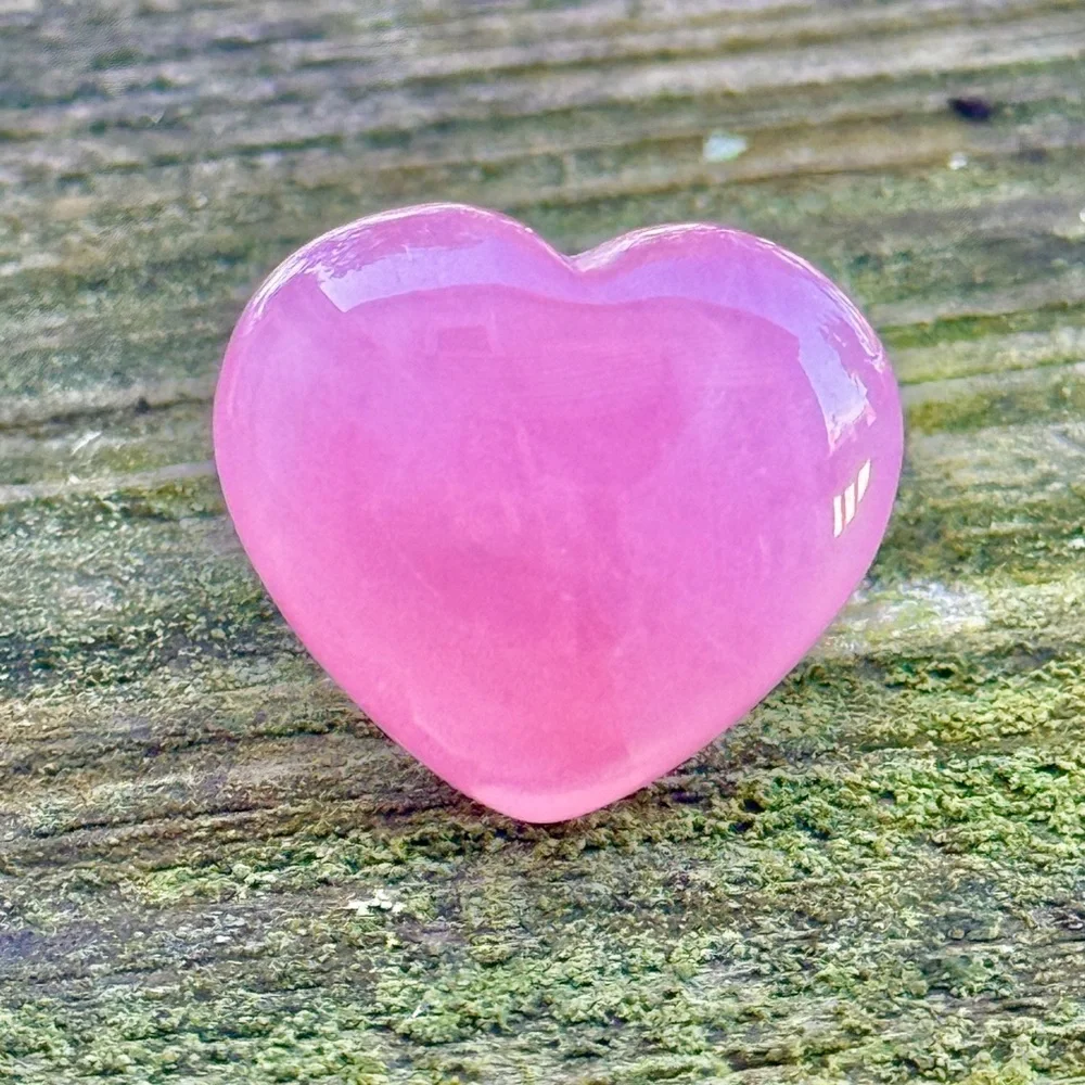 Kate Spade Open Heart Rose Quartz Stone Cocktail Ring (size 5)